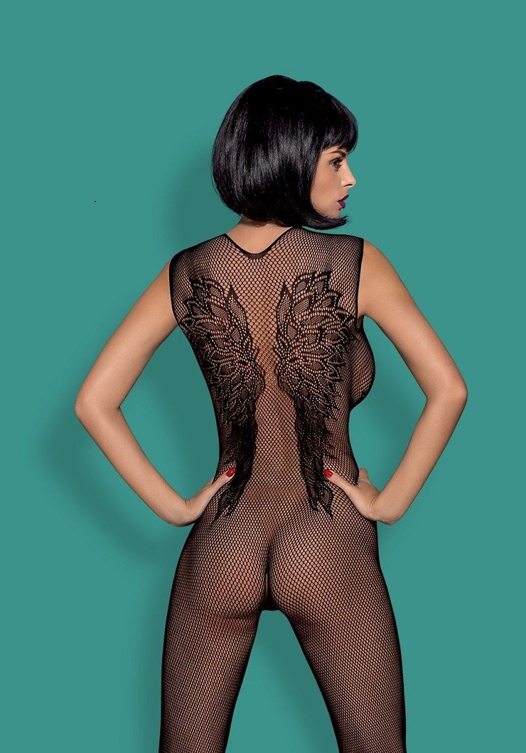 Dangerously in love! Here you are! Spicy details and soft fa... Obsessive - Bodystocking N112 - Black - S/M/L photo-7