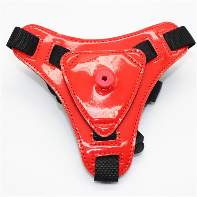 Aphrodisia - Strap On Curved Dildo 5″ - Red photo-6