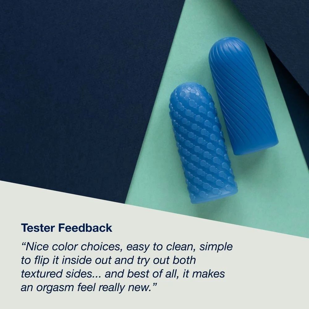 Ghost is a skin-soft silicone toy with a trick up its sleeve... Arcwave - Ghost Flip IT Pocket Stroker - Blue photo-8