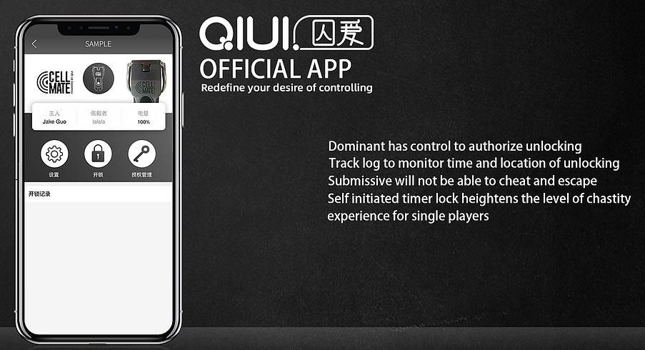 Cellmate is the world's first app controlled chastity de... QIUI - CellMate APP Controlled Chastity Device Regular - Black photo-7