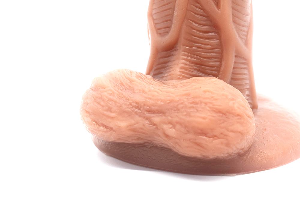 FAAK - 凹凸不平双层仿真阳具 - 肉色 照片-13