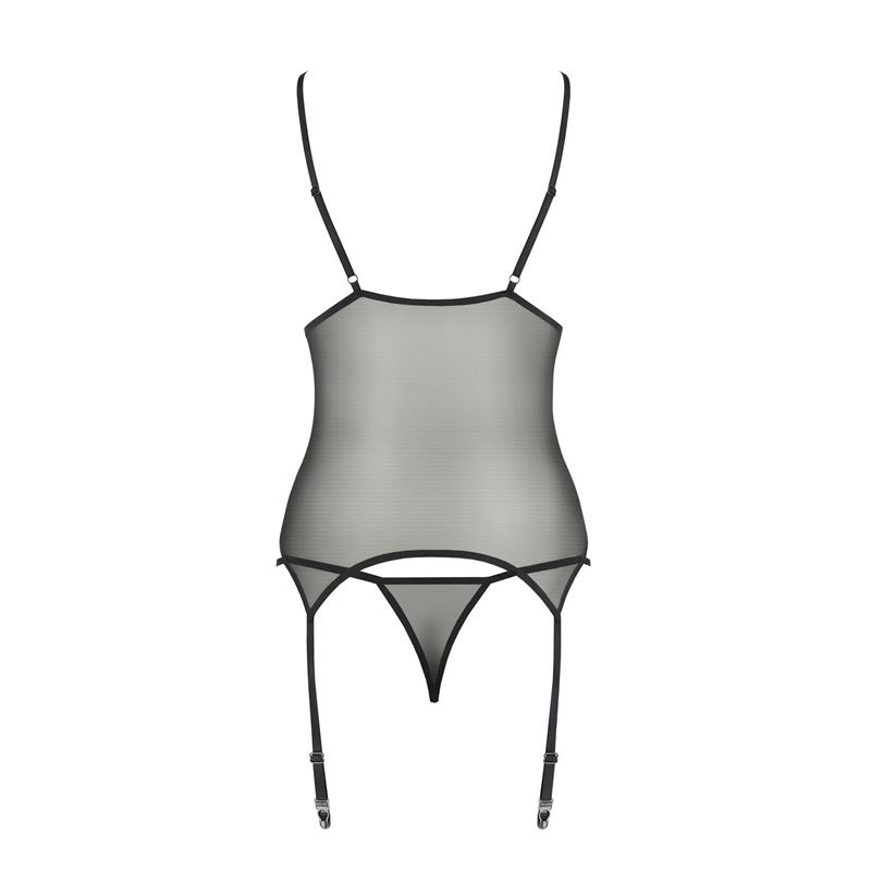 A sensual as well as elegant corset with two types of patter... Avanua - Vendi Corset - Black - L/XL photo-6