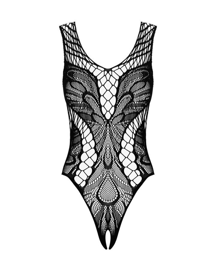 Obsessive - B138 網狀連體內衣 - 黑色 - 細/中/大碼 照片-5