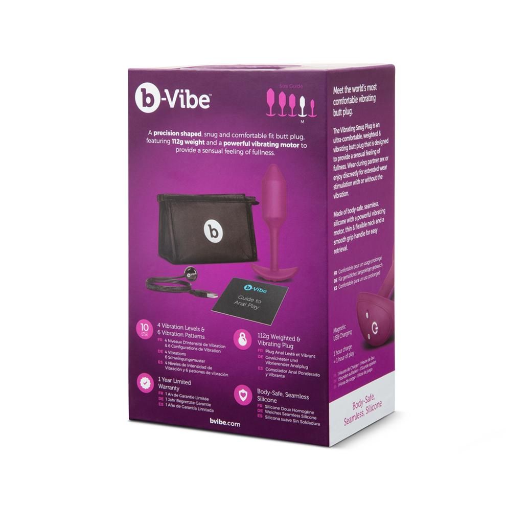 B-Vibe - Vibrating Snug Plug 2 - Rose photo-10