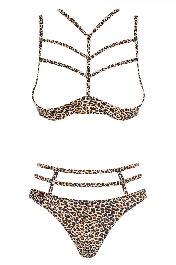 Try something that matters, try animal patterns! Selvy set w... Obsessive - Selvy Set - Beige - S/M photo-7