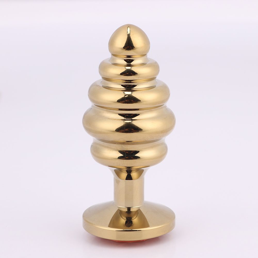 MT - Anal Plug 90x40mm - Golden/Orange photo-2