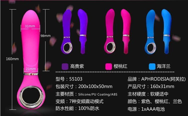Ring Kings-7 Mode G-Spot Vibe Purple is a silicone waterproo... Aphrodisia - Ring King 7 Mode G-Spot Vibe - Blue photo-8