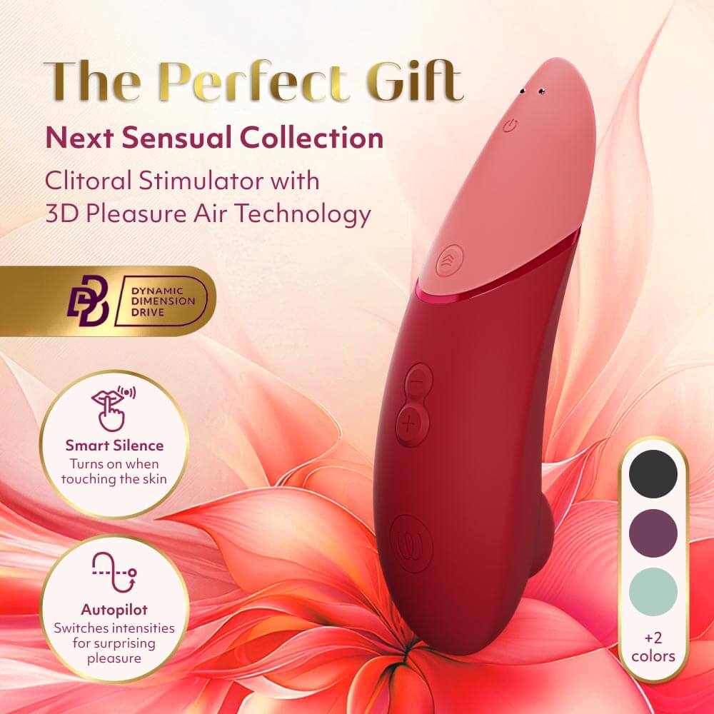 Womanizer - Next 3D Pleasure Air Stimulator - Bordeaux photo-3
