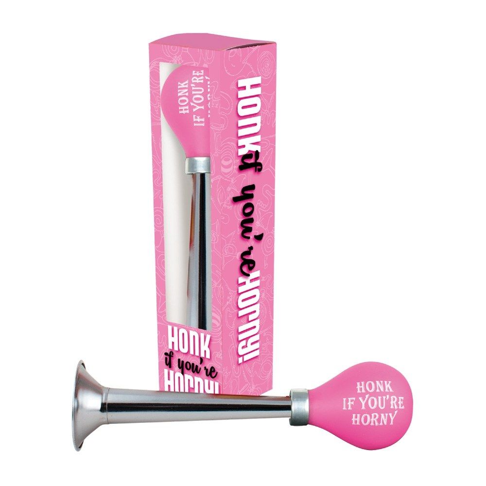 Metal horn with a rubber honker. Squeeze the end and make yo... Spencer&Fleetwood - Honk If You're Horny photo