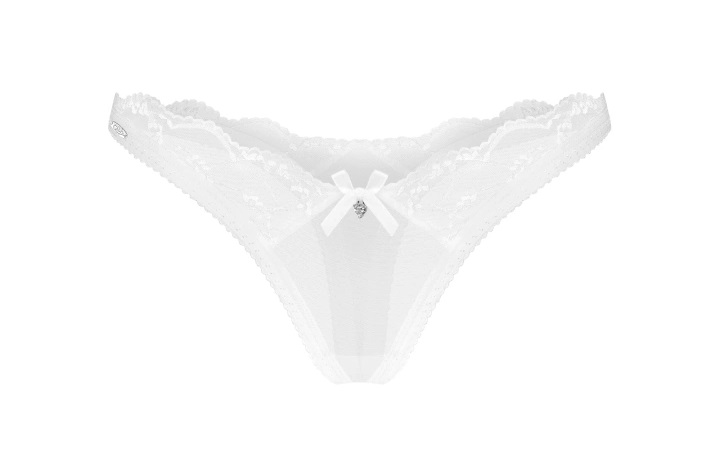Obsessive - Weddya Crotchless 3 pcs Set - White - 2XL/3XL photo