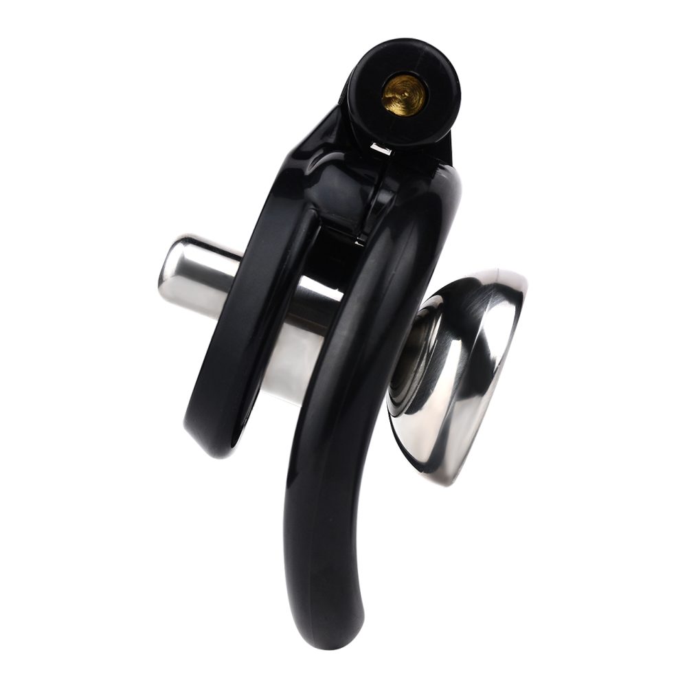 Material: Resin+304 Stainless steel
Cage inner diameter:... FAAK - Chastity Cage 45mm w Catheterization Hood - Black photo-2