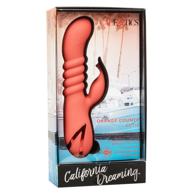 The playful California Dreaming Collection brings luxurious ... CEN - CalDream Orange County Thrusting Vibrator photo-10