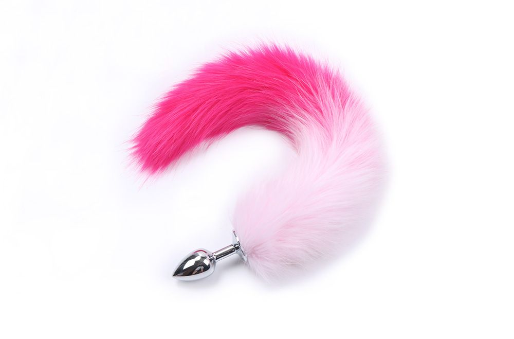 MT - Anal Plug S-size with Artificial wool tail - Pink MT - Anal Plug S-size with Artificial wool tail - Pink photo-3