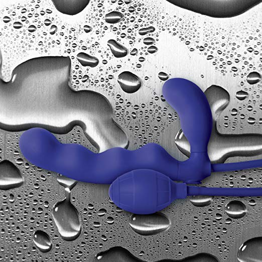 This mischievous inflatable strapless double dildo is design... NS Novelties - Strap On Mischief - Blue photo-5