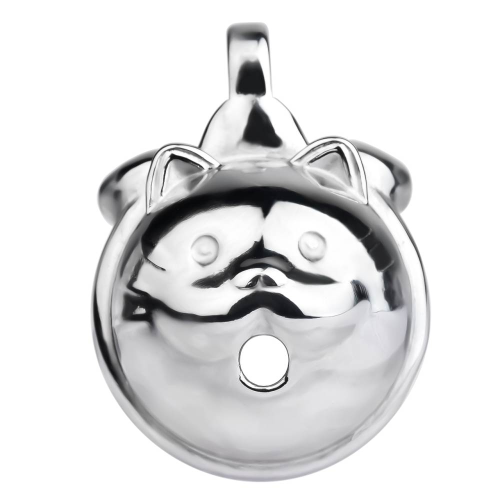 Metal chastity lucky cat male cock cage
Material: 304 Stain... FAAK - Cat Chastity Cage - Silver photo-10
