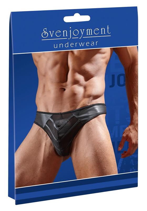Svenjoyment - Faux Leather G-String - Black - L photo-3