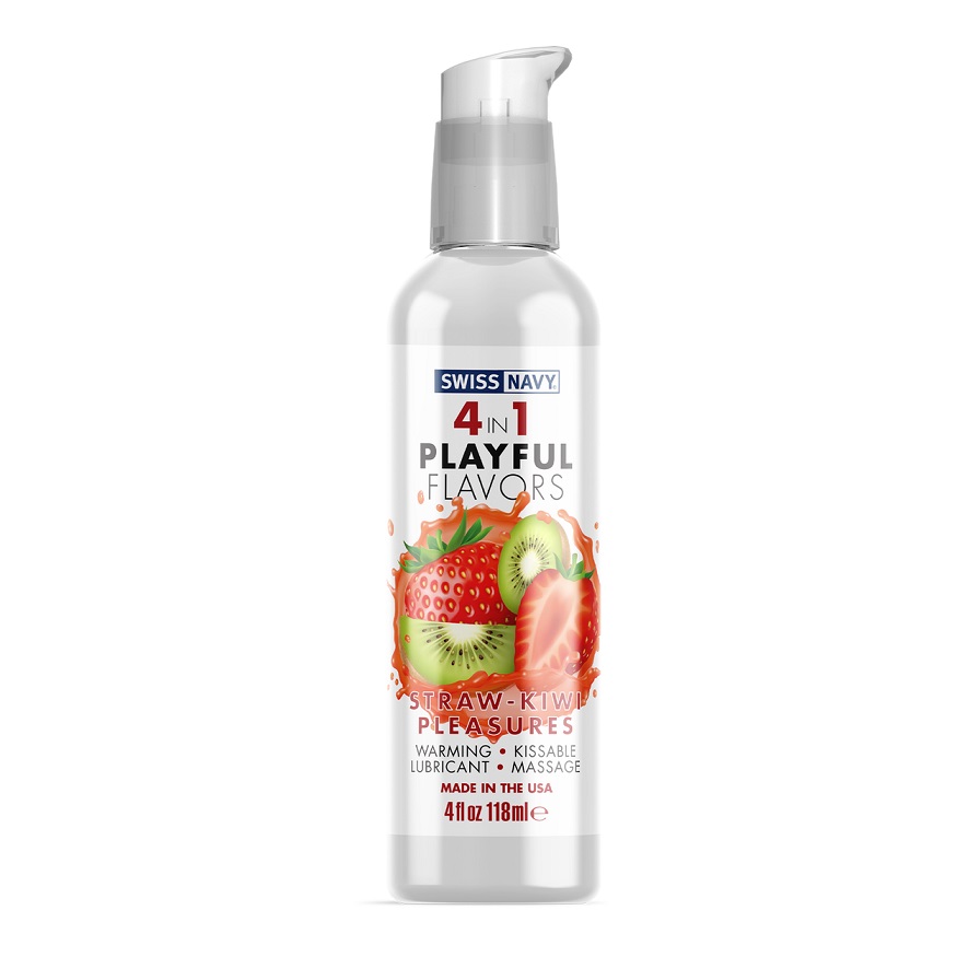 Swiss Navy - Playful Flavors 4 in 1 Strawberry Kiwi - 118ml