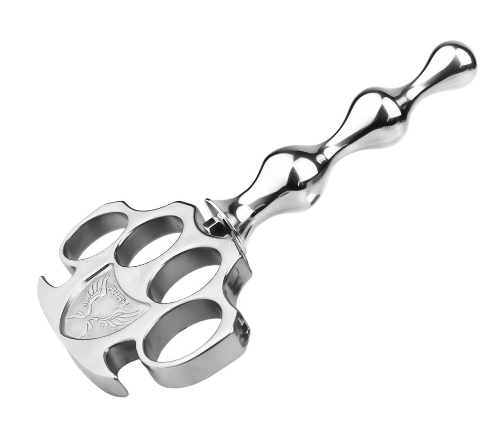 Material: 304 Stainless steel
Total high: 102mm &... FAAK - Knuckle Metal Anal Plug S photo-6