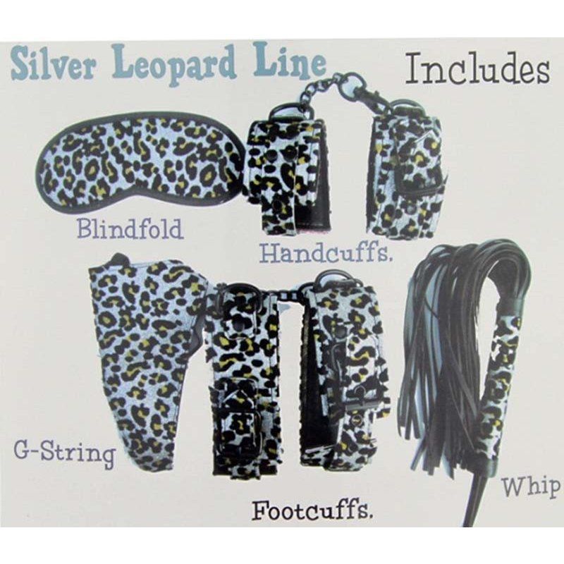 This bondage kit has everything to reenact your fantasies. Q... Aphrodisia - Bondage kits-Silver Leopard Line SM Set photo-9