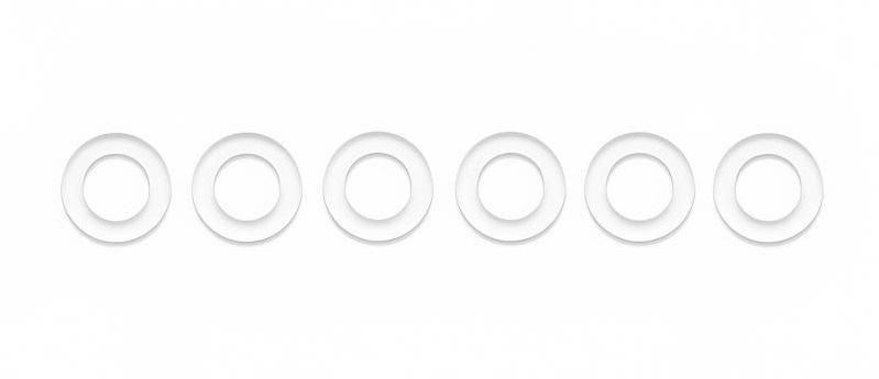 Boners - 阴茎环 6 件套装 - 透明 照片-3