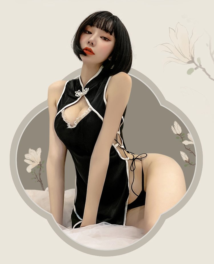 Traditional Chinese dress with tempting details
Set include... SB - Sexy Chinese Dress - Black photo-6
