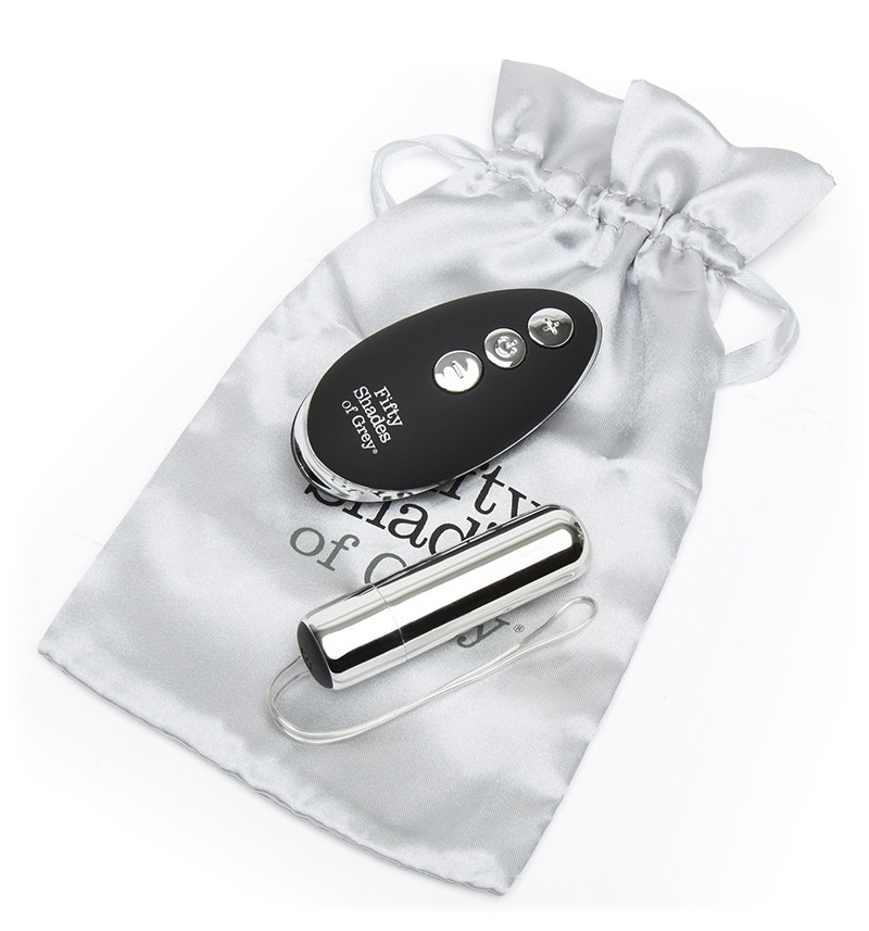 Rediscover the steamy adventures of Anastasia and Christian ... Fifty Shades of Grey - Relentless Remote Control Bullet - Silver/Black photo-5