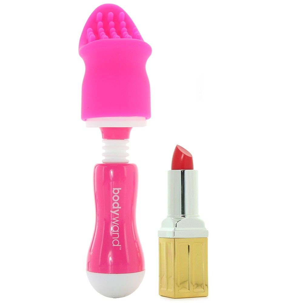 Deceptively powerful: Engineered for strong continuous stimu... Bodywand - Rechargeable Mini Wand w/Attachments - Pink photo-5