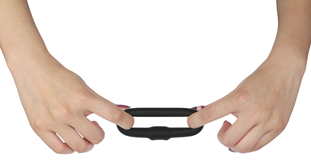 Lovetoy - Ultra Soft Cock Ring - Black photo-3