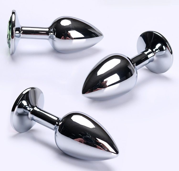 Material:metal
Plug size: 7.2*2.8cm
Product's stone colo... MT - Anal Plug 72x28mm -Silver photo-2