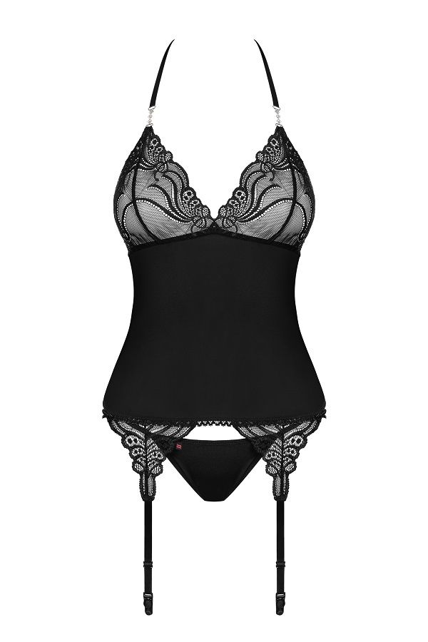 Aww, yes! Once you open Obsessive box, you’ll love all of th... Obsessive - 828-COR-1 Corset & Thong - Black - S/M photo-7