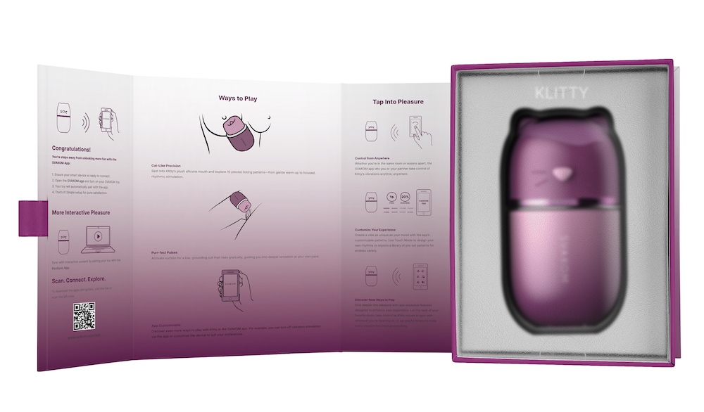 SVAKOM - Klitty Interactive Licking Stimulator - Dusty Lavender photo-14