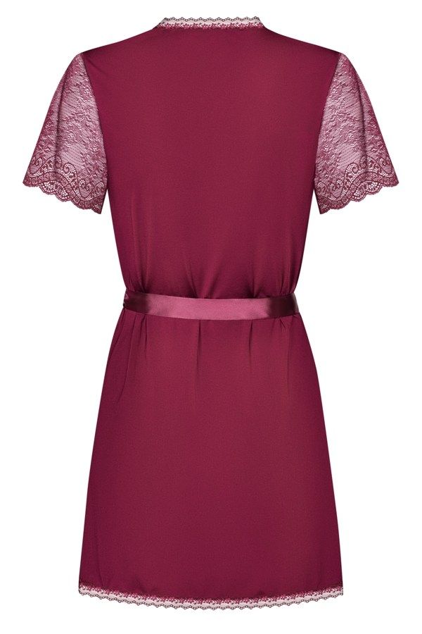 Obsessive - Miamor Robe & Thong - Ruby - L/XL photo-8