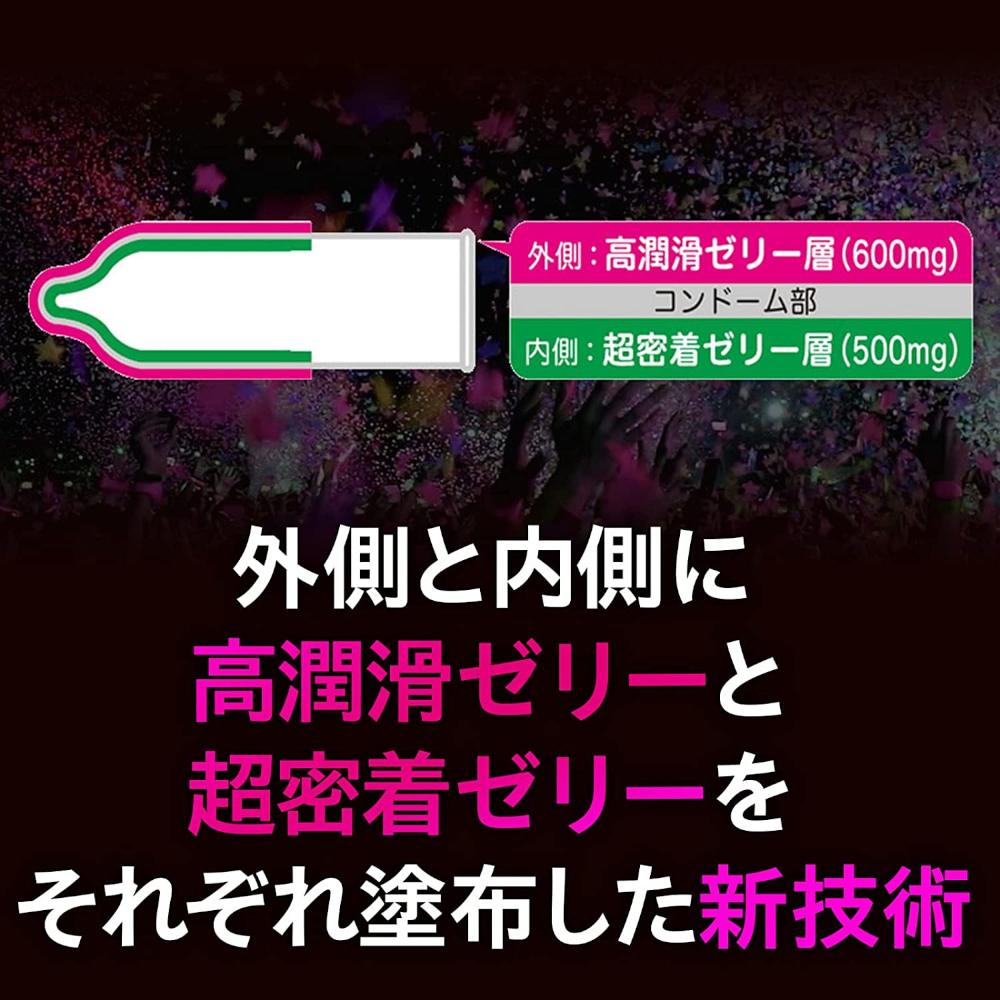 New release GROOVE!
Apply jelly to both the outside and insi... Okamoto - Groove 12's pack photo-2