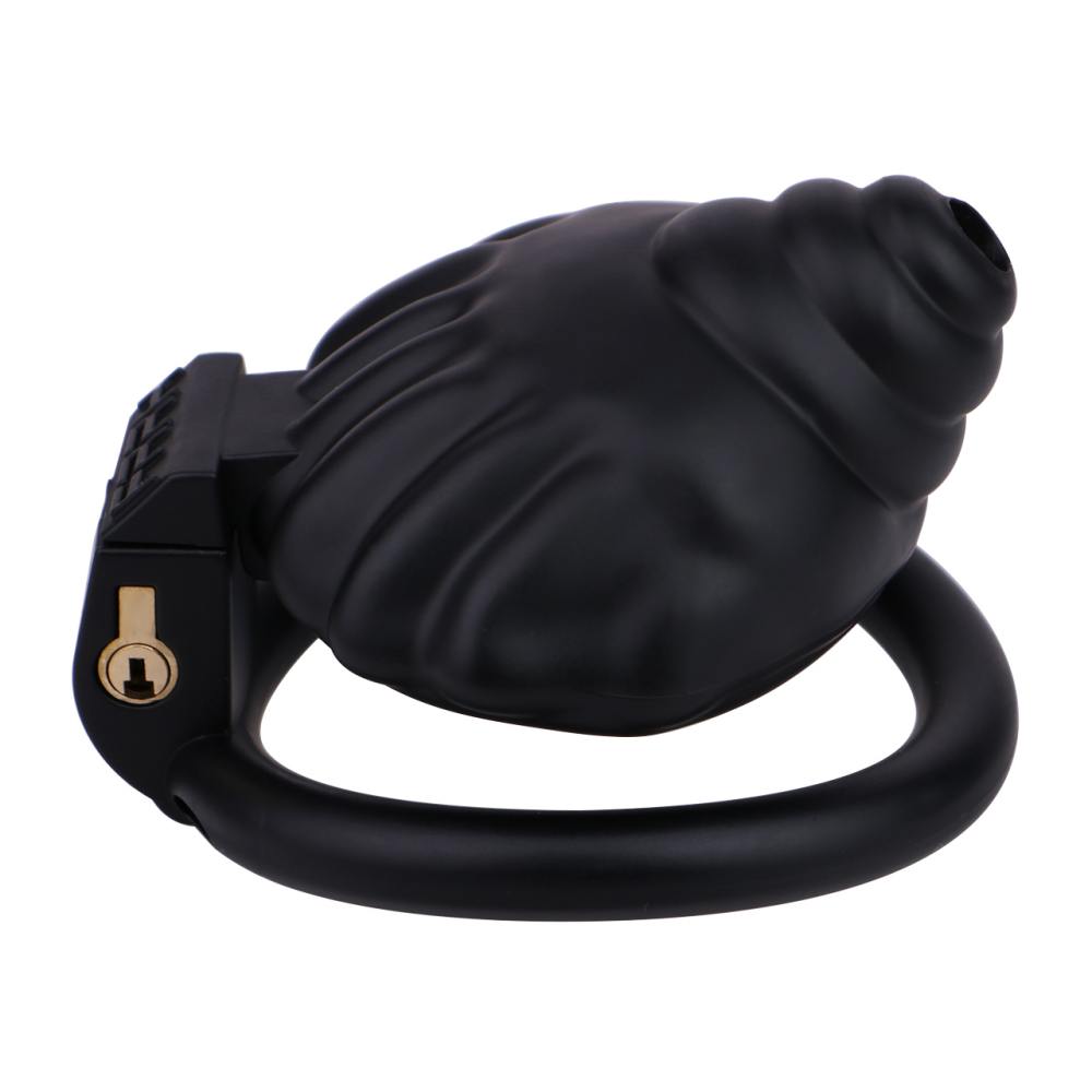 Material: Resin
Cage high: 31mm
Cage length: 47mm &nb... FAAK - Shell Resin Chastity Cage - Black photo-6