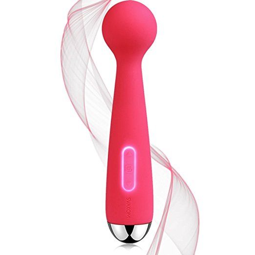 Mini Emma is a powerful smaller version of our popular wand ... SVAKOM - Mini Emma Wand Vibrator - Plum Red photo-7