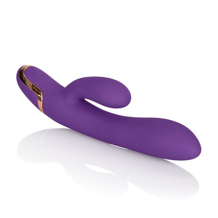 Featuring powerful dual motors and luxurious designer accent... CEN - Entice Marilyn Rabbit Vibrator - Purple photo-6