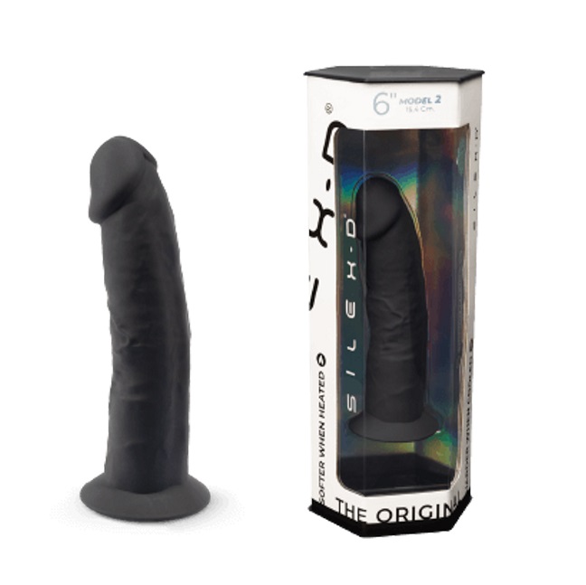 SilexD offers a variety of dildos with a silicon of extraord... Silexpan - 6'' Dual Destiny Premium Silicone Dildo - Black photo-3