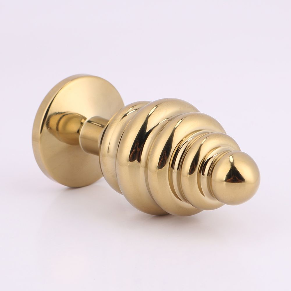 MT - Anal Plug 90x40mm - Golden/Orange photo-3