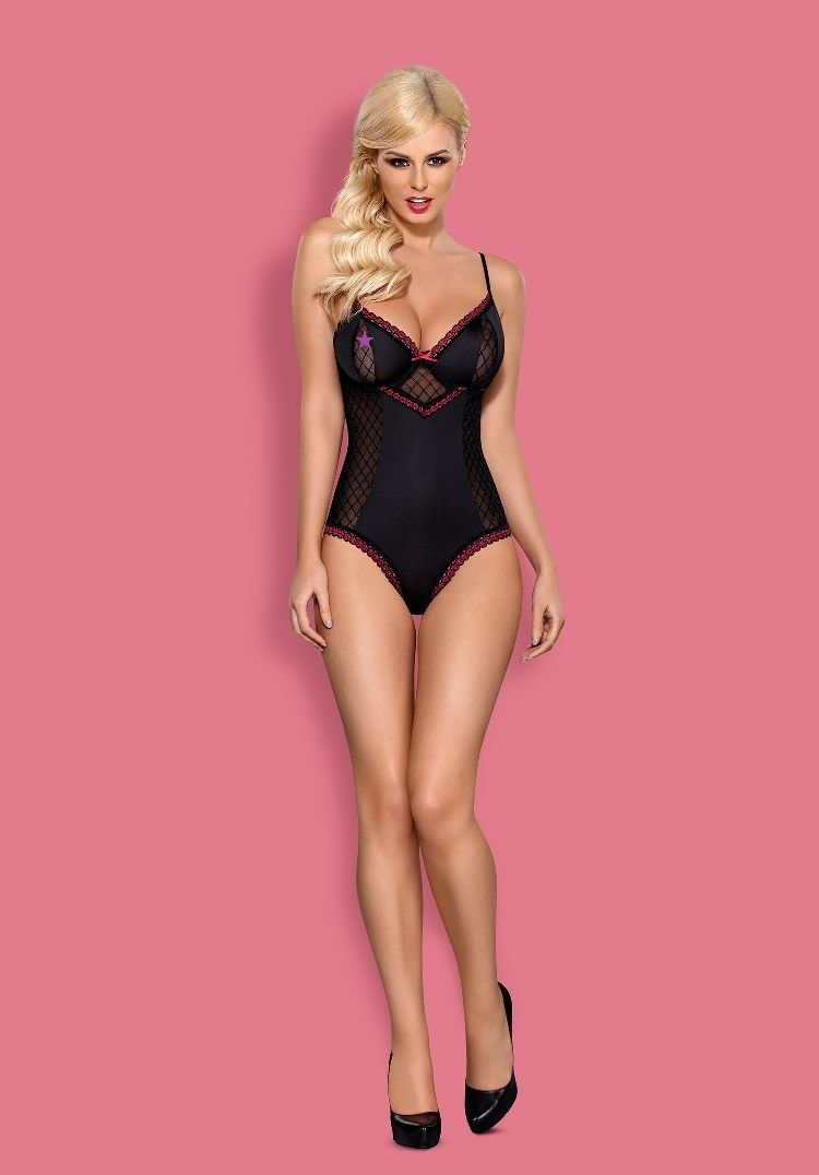 Fascinating design that amazingly accentuates curves of your... Obsessive - 819-TED-1 Teddy - Black - S/M photo-3