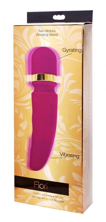 This double sided wand offers two unique sensations, for twi... Inmi - Fiori 10X Silicone Rechargeable Massager - Pink photo-4