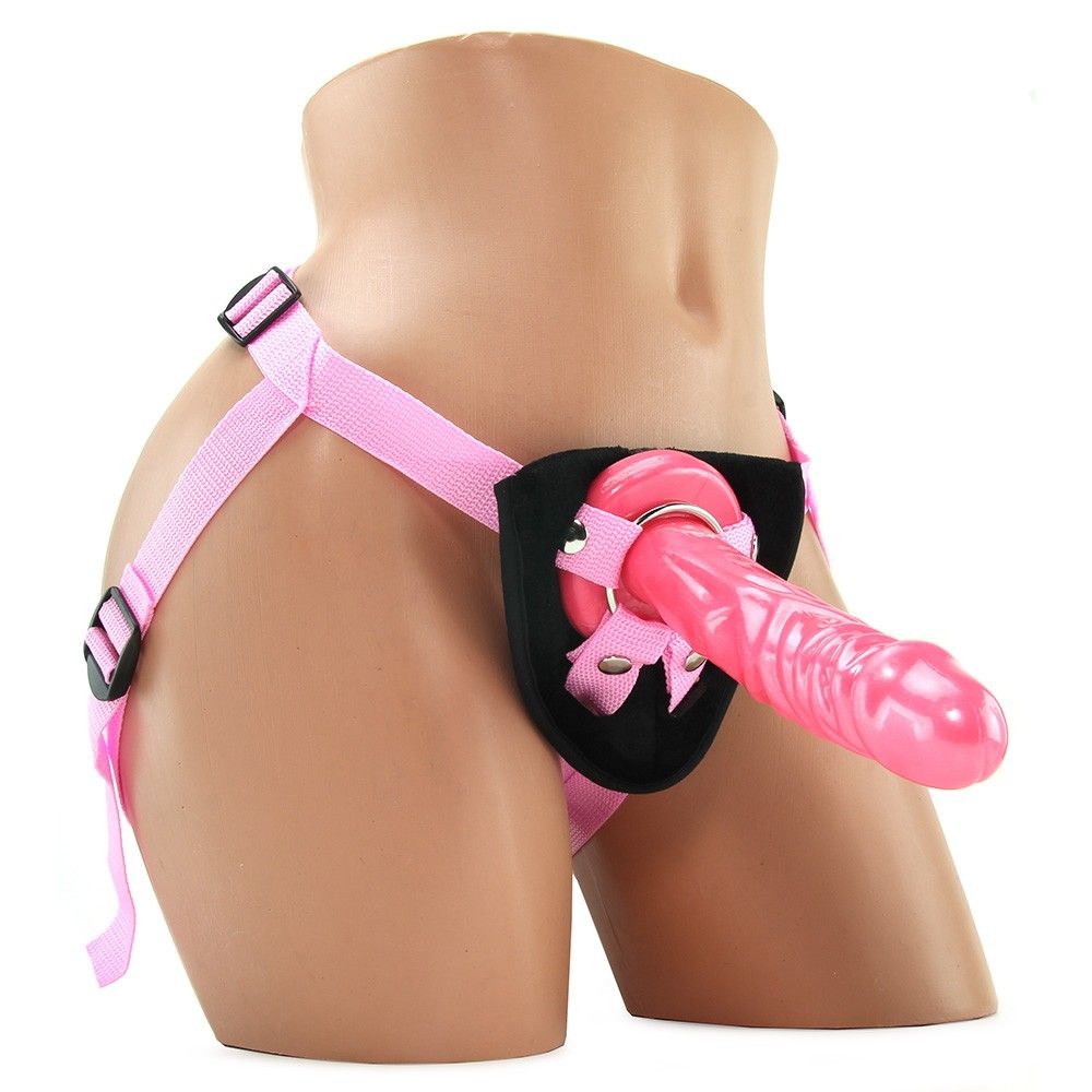 Penetrate your partner no matter what your gender with the r... CEN - Shane's World Harness with Stud - Pink photo-2