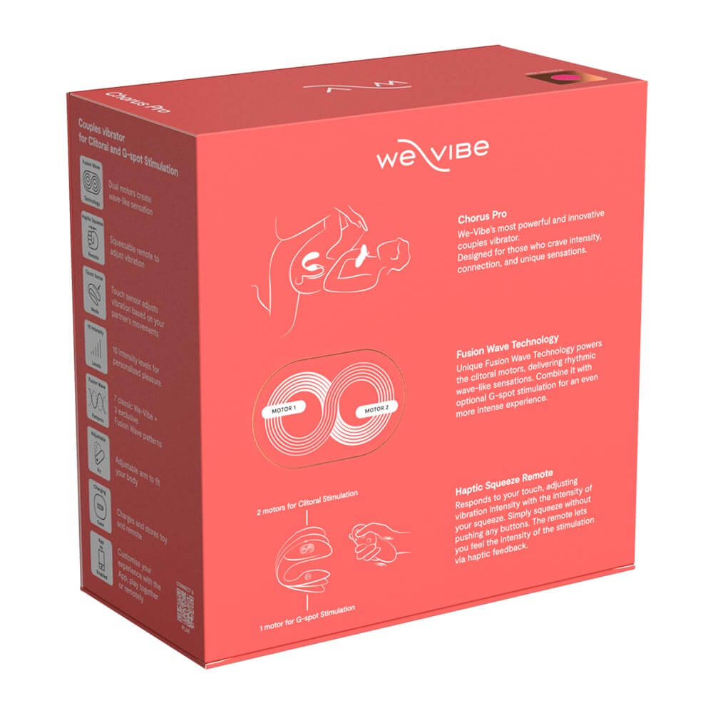 Designed as a couples vibrator, the We-Vibe Chorus Pro i... We-Vibe - Chorus Pro Clitoral & G-Spot Couples Vibrator - Electric Pink photo-19