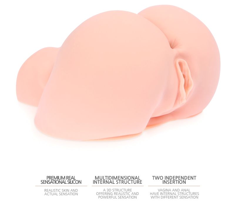 Oknyeo has more inner flesh, regardless of the size of vagin... Kokos - Oknyeo - Real Butt Masturbator w/Vibrator photo-7