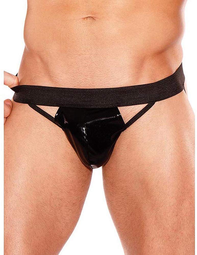 Try the Wet Look Jock Thong from Allure Lingerie out tonight... Allure - Wetlook Jock Strap - Black photo-2