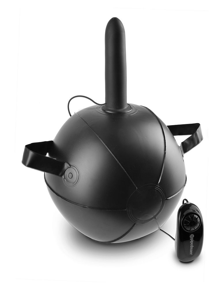 Blow it up, sit on it, and enjoy the wild workout! The King ... King Cock - Mini Sex Ball 6″ - Flesh photo-2