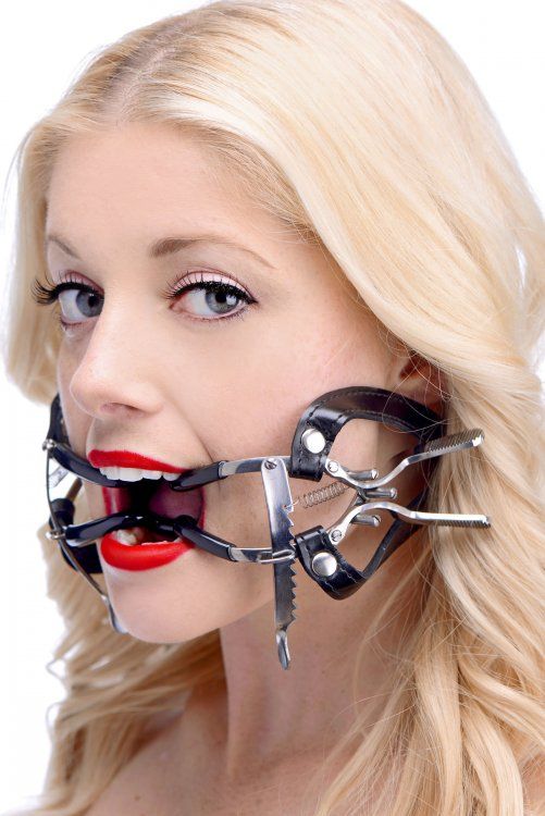 Master Series - Ratchet Style Locking Mouth Gag - Black photo-3