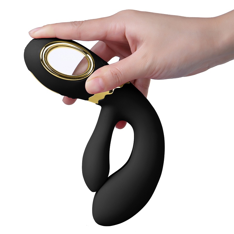 A rechargeable rabbit vibrator for G-spot and clitoral stimu... Nomi Tang - Wild Rabbit - Black photo-3