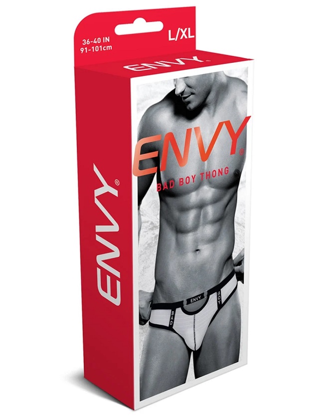Envy - Bad Boy Thong - White - L/XL photo