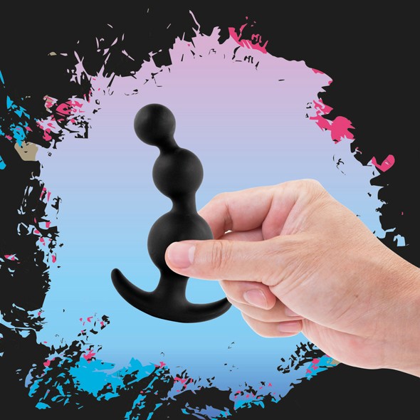 Plugz is a series of beautiful butt plugs that are made of h... FeelzToys - Plugz Butt Plug Nr. 4 - Black photo-2