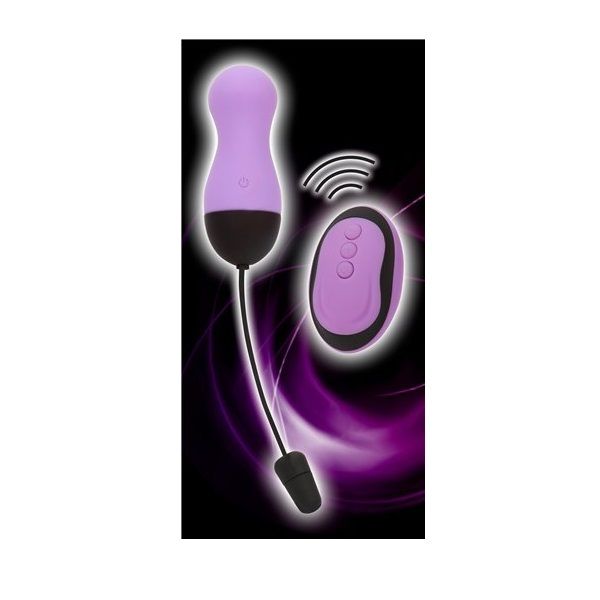 This wireless, waterproof vibrating egg with 10 powerful fun... Simple & True - Remote Control Egg - Purple photo-4